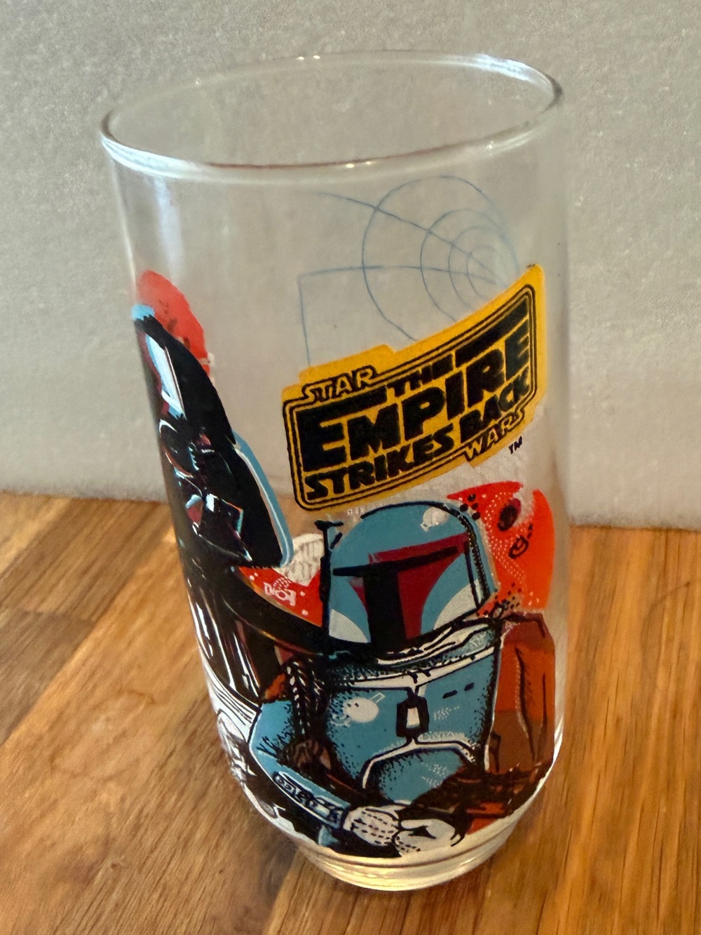 STAR WARS EMPIRE STRIKES BACK DARTH VADER BURGER KING VINTAGE COLLECTOR GLASS